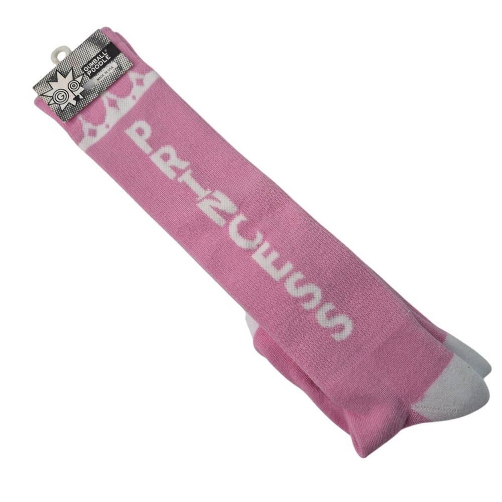 Gumball Poodle Adult OSFM Unisex Socks Novelty Princess Pink Knee High 2014 NEW